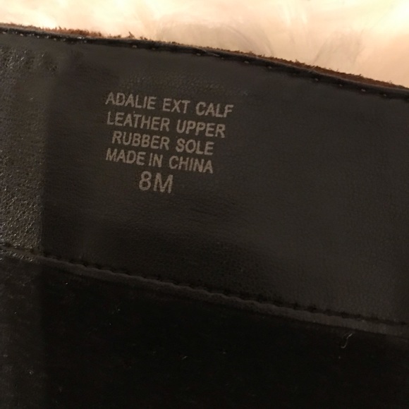 🔥Ann Taylor brown tall boots w/back zipper&gold🔥 - Picture 4 of 6